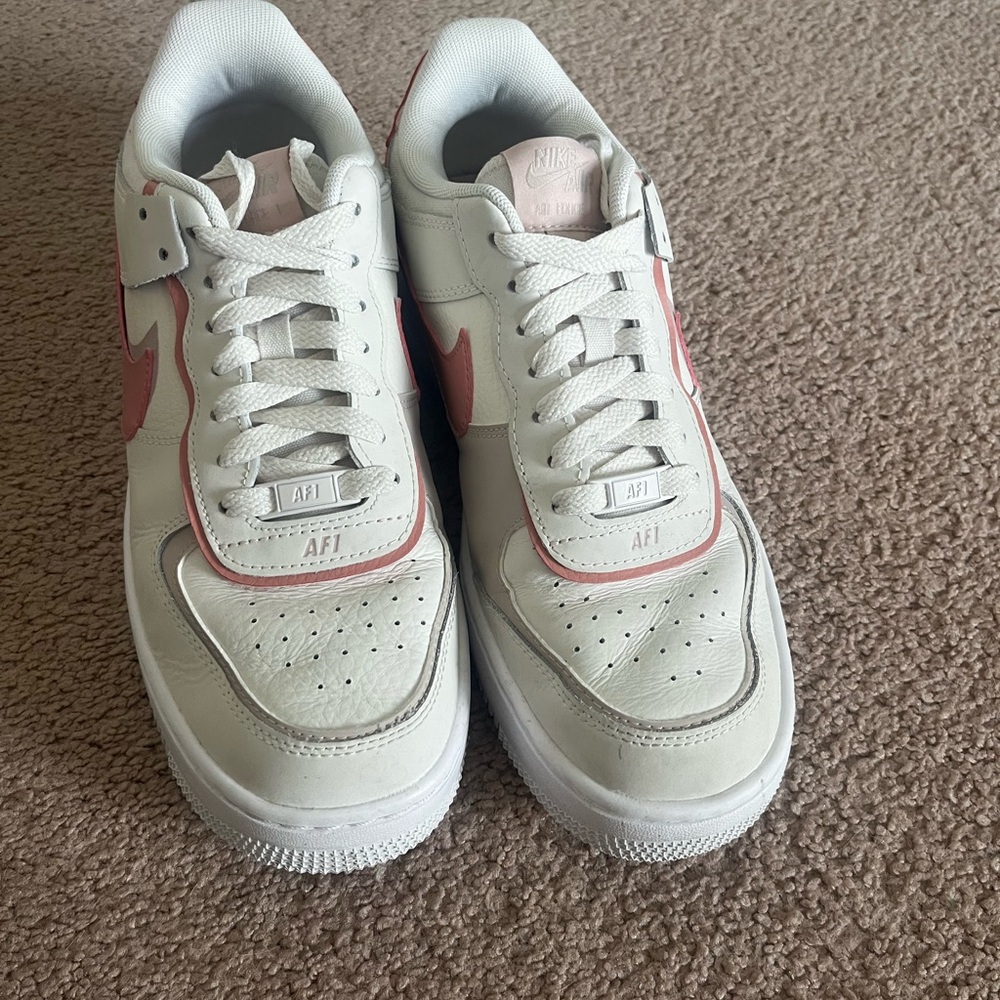 Nike Air Force 1s - Pink and White